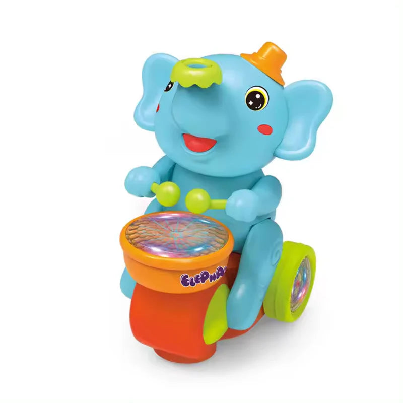 Musical Walking Elephant Drummer with Floating Ball Toy for Kids