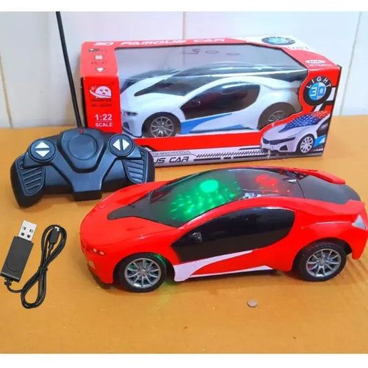 Remote Control Chargeable 3D Famous Car with Flashing Light