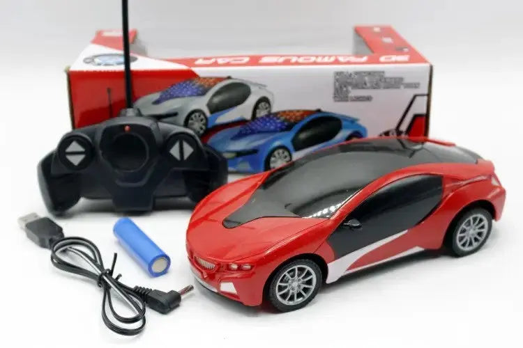 Remote Control Chargeable 3D Famous Car with Flashing Light