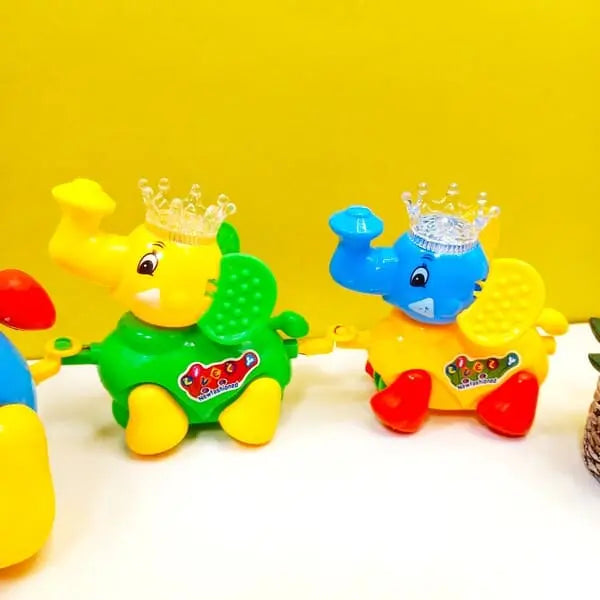 Cute elephant train toy battery operated