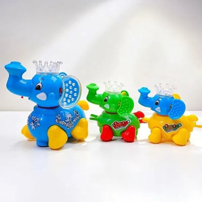 Cute elephant train toy battery operated