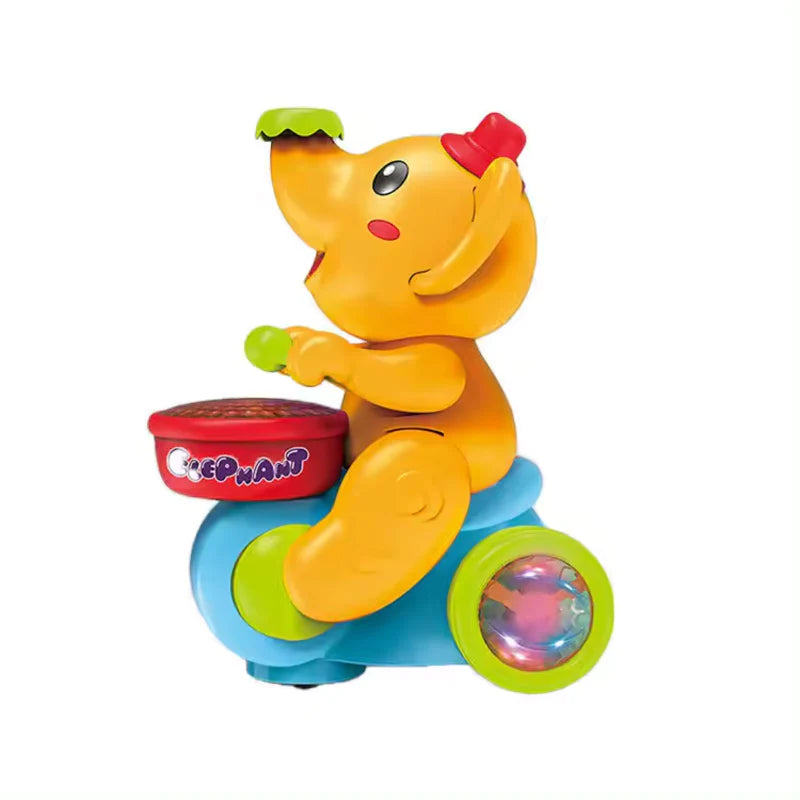 Musical Walking Elephant Drummer with Floating Ball Toy for Kids