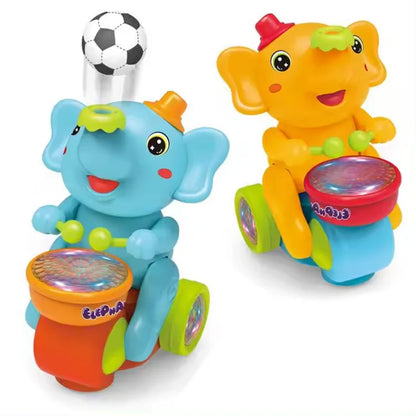 Musical Walking Elephant Drummer with Floating Ball Toy for Kids
