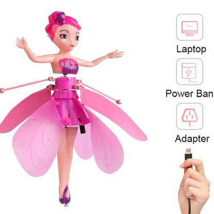 Magic Flying Fairy Doll | Rechargeable Hovering Fairy Toy for Girls